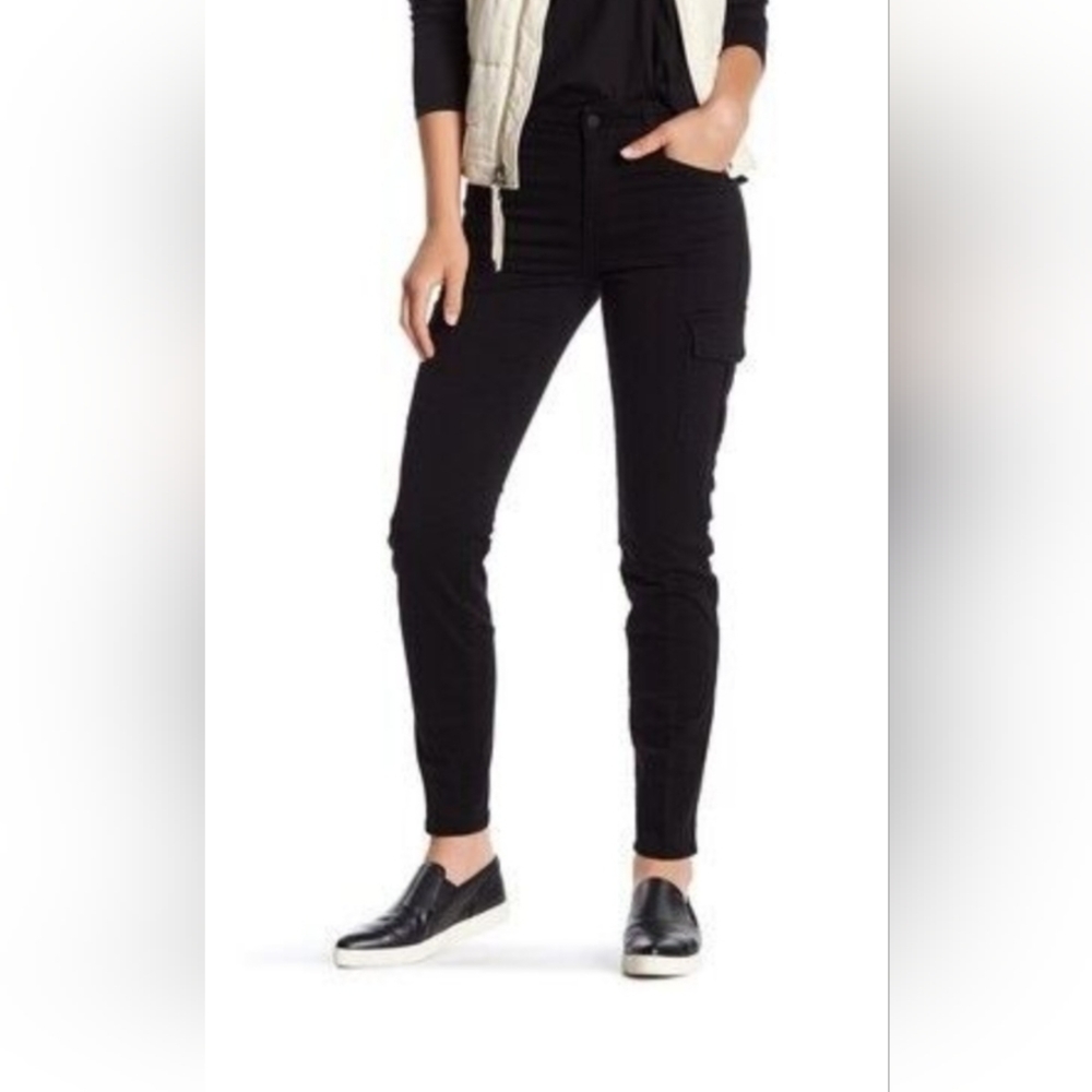 VINCE Skinny Cargo Pants Distress Black size 27